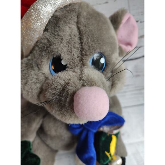 petting zoo 1994 animated plush Christmas mouse Non Working READ - Picture 16 of 16